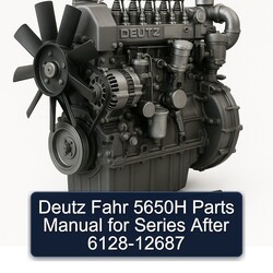 Deutz Series Manuals Fahr 5650H Parts After 6128-12687 Catalog PDF