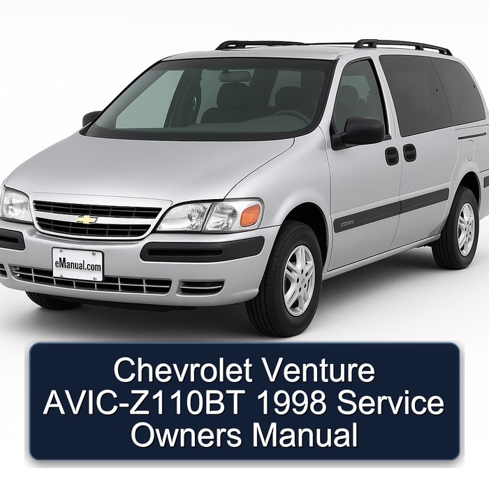 1998 Chevrolet Venture Avic-z110bt Owners Owner's Manual PDF