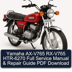 Yamaha RX Models AX-V765 RX-V765 HTR-6270 Service Repair Workshop Manual PDF