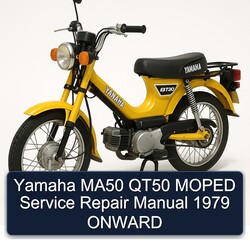 1979 Garelli Moped Yamaha MA50 QT50 Onward Service Repair Workshop Manual PDF