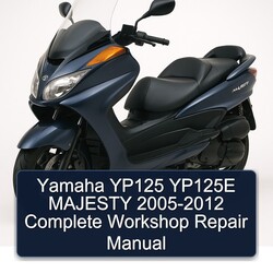 2005-2012 Yamaha Majesty YP125 YP125E Service Repair Workshop Manual PDF