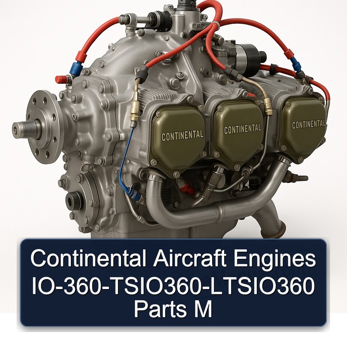 Continental IO 360 Series Aircraft Engines Io-360-tsio360-ltsio360 Parts M Service Repair Workshop Manual PDF