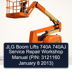 2013 JLG Boom Lifts 740A 740AJ (p/n: 3121160 January 8 ) Service Repair Workshop Manual PDF