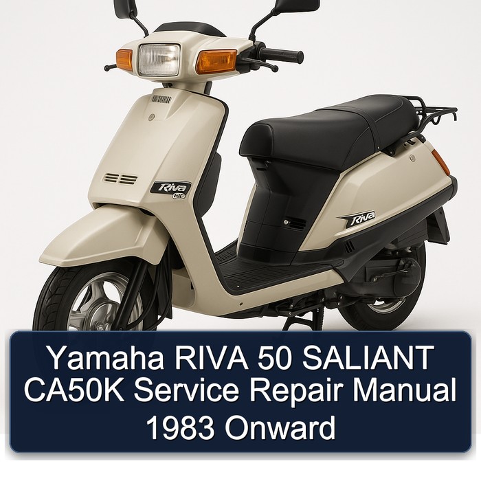 1983 Yamaha Riva Models 50 Saliant CA50K Onward Service Repair Workshop Manual PDF