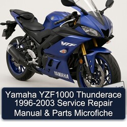 1996-2003 Yamaha YZF Models YZF1000 Thunderace - Parts Microfiche Service Repair Workshop Manual PDF