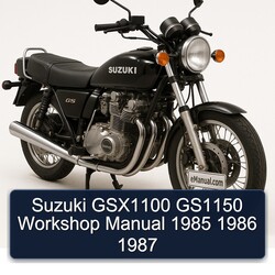 1985-1987 Suzuki GSX Series GSX1100 GS1150 Service Repair Workshop Manual PDF