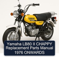 1976 Yamaha Chappy LB80 II Replacement Parts Onwards Catalog PDF