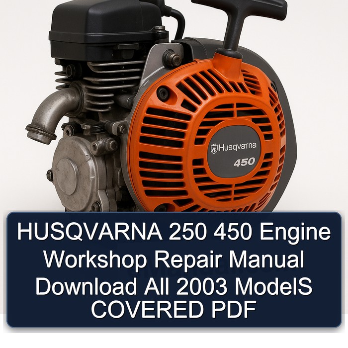 2003 Husqvarna 250 450 Engine All Models Covered Service Repair Workshop Manual PDF