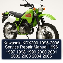 1995-2006 Kawasaki KDX Models KDX200 Service Repair Workshop Manual PDF