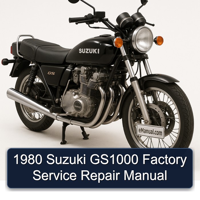 1980 Suzuki GS Series GS1000 Service Repair Workshop Manual PDF