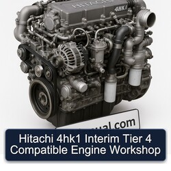 Hitachi 4hk1 Interim Tier 4 Compatible Engine Service Repair Workshop Manual PDF