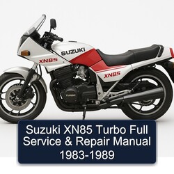 1983-1989 Suzuki XN85 Turbo Service Repair Workshop Manual PDF