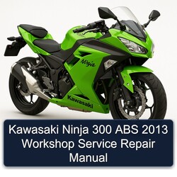 Kawasaki Ninja 300 ABS 2013 Workshop Service Repair Manual 