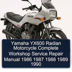 1986-1990 Yamaha YX600 Radian Motorcycle Service Repair Workshop Manual PDF