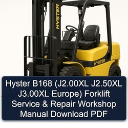 Hyster B168 (j2.00xl J2.50xl J3.00xl Europe) Forklift Service Repair Workshop Manual PDF