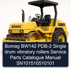 Bomag BW142 PDB-2 Single Drum Vibratory Rollers SN101510510101 Parts Catalog PDF