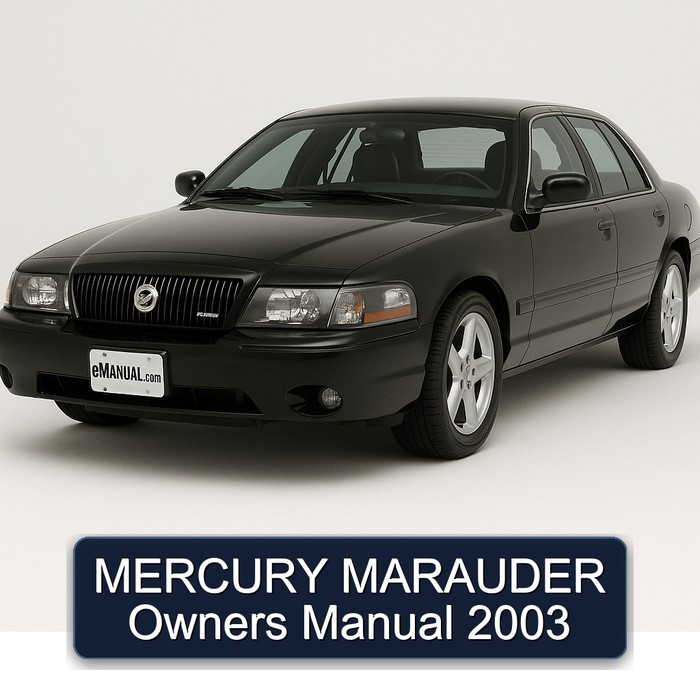 2003 Mercury Marauder Owners Owner's Manual PDF