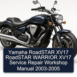 2003-2005 Yamaha Warrior Roadstar XV17 Service Repair Workshop Manual PDF