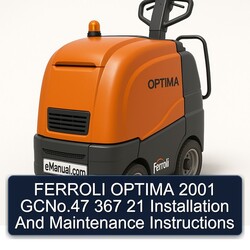 2001 Ferroli Optima Gcno.47 367 21 Installation Service Repair Workshop Manual PDF