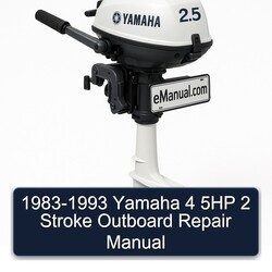 1983-1993 Yamaha 4 5HP 2 Stroke Outboard Service Repair Workshop Manual PDF