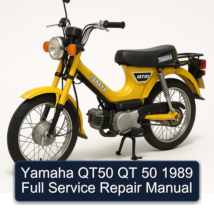 1989 Yamaha QT50 MA50 QT 50 Service Repair Workshop Manual PDF