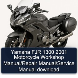 2001 Yamaha FJR Models 1300 Motorcycle Service Repair Workshop Manual PDF