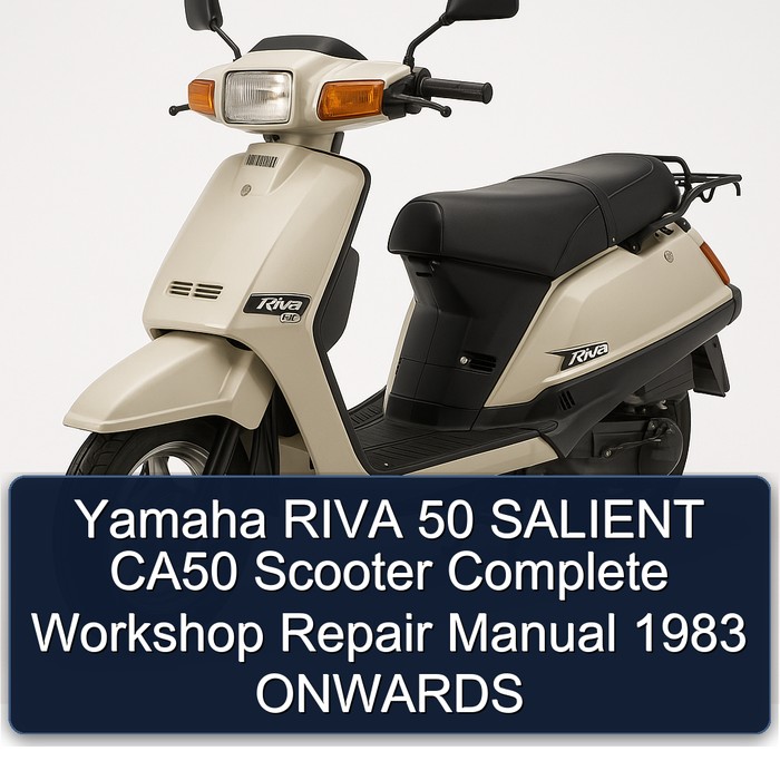 1983 Baotian Yamaha Riva 50 Salient CA50 Scooter Onwards Service Repair Workshop Manual PDF