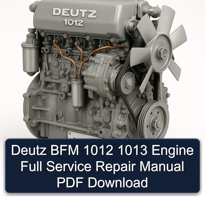 Deutz 1012 BFM 1013 Engine Service Repair Workshop Manual PDF