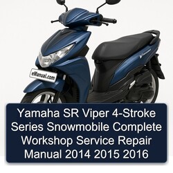2014-2016 Yamaha SR Viper 4-stroke Series Snowmobile Service Repair Workshop Manual PDF