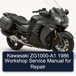 1986 Kawasaki Concours Models Zg1000-a1 Service Repair Workshop Manual PDF