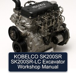 Kobelco SK200SR Sk200sr-lc Excavator Service Repair Workshop Manual PDF