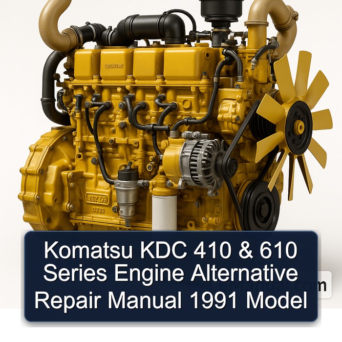1991 Komatsu KDC 410 610 Series Engine Alternative Model Service Repair Workshop Manual PDF