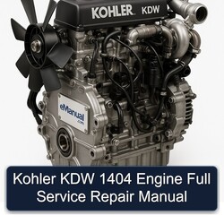 Kohler KDW Models 1404 Engine Service Repair Workshop Manual PDF