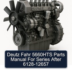 Deutz Series Manuals Fahr 5660HTS Parts After 6128-12657 Catalog PDF