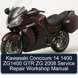 2008 Yamaha GTR Kawasaki Concours 14 1400 ZG1400 ZG Service Repair Workshop Manual PDF