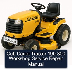 Cub Cadet Tractor 190-300 Service Repair Workshop Manual PDF
