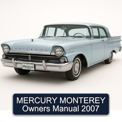 2007 Mercury Monterey Owners Owner's Manual PDF