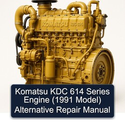 1991 Komatsu KDC 614 Series Engine ( Model) Alternative Service Repair Workshop Manual PDF