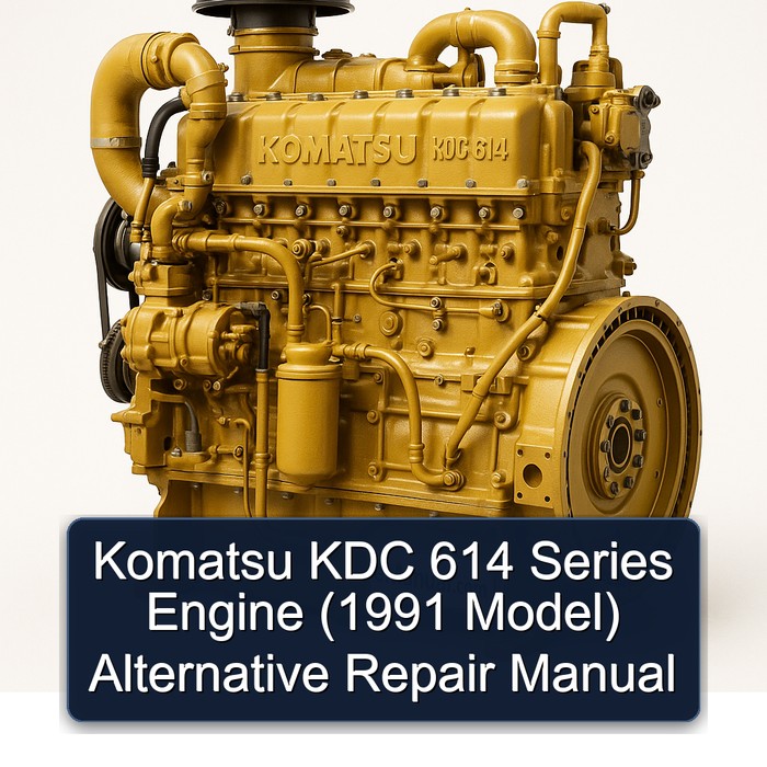 1991 Komatsu KDC 614 Series Engine ( Model) Alternative Service Repair Workshop Manual PDF