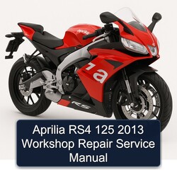 2013 Aprilia RS Models RS4 125 Service Repair Workshop Manual PDF