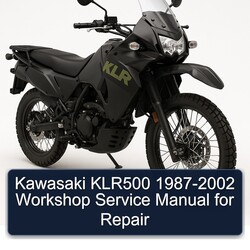 1987-2002 Kawasaki KLR Series KLR500 Service Repair Workshop Manual PDF