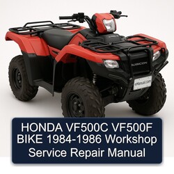 1984-1986 Honda VF500C VF500F Bike Service Repair Workshop Manual PDF