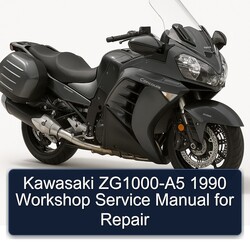 1990 Kawasaki Concours Models Zg1000-a5 Service Repair Workshop Manual PDF