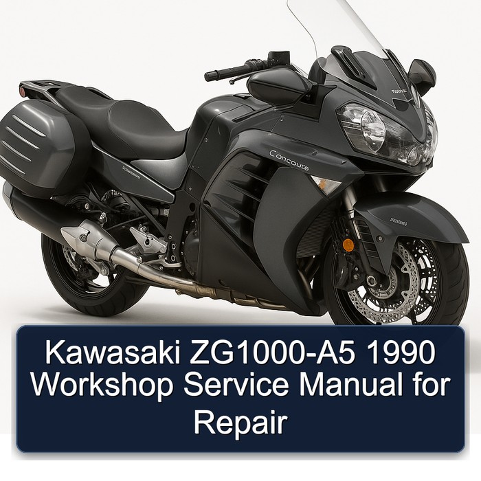 1990 Kawasaki Concours Models Zg1000-a5 Service Repair Workshop Manual PDF