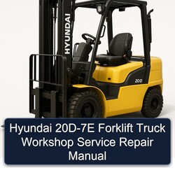 Hyundai 20D-7E Forklift Truck Service Repair Workshop Manual PDF