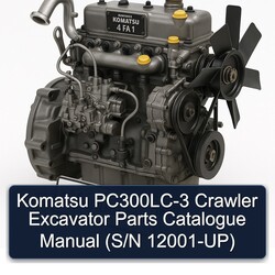 Catálogo de Piezas y Manual de Operación - Excavadora de Cadenas Komatsu PC300LC-3 (Núm. de Serie 12001 en adelante)