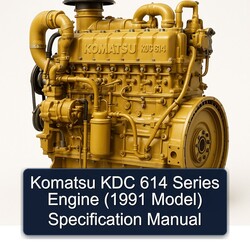 1991 Komatsu KDC 614 Series Engine ( Model) Model Specification Service Repair Workshop Manual PDF
