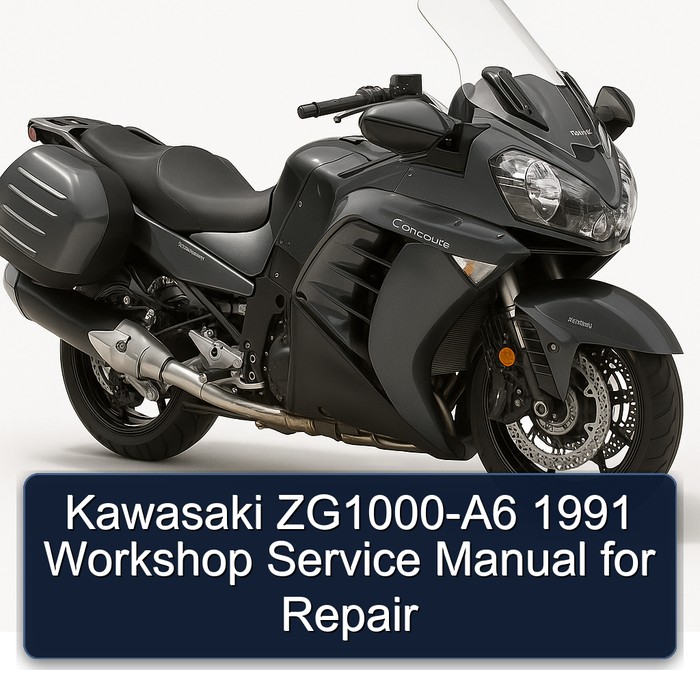 1991 Kawasaki Concours Models Zg1000-a6 Service Repair Workshop Manual PDF