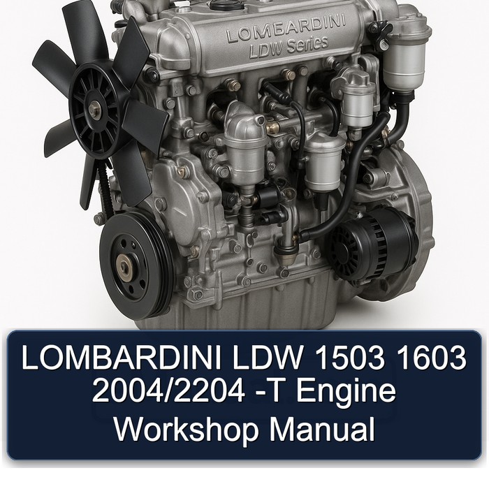 2004 Lombardini LDW Series 1503 1603 /2204 -t Engine Service Repair Workshop Manual PDF