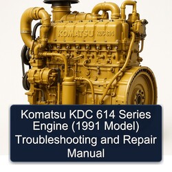1991 Komatsu KDC 614 Series Engine ( Model) Model Troubleshooting Service Repair Workshop Manual PDF